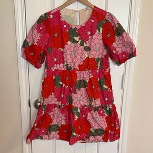 Listicle Floral Women’s Boutique Dress - Pink and Red